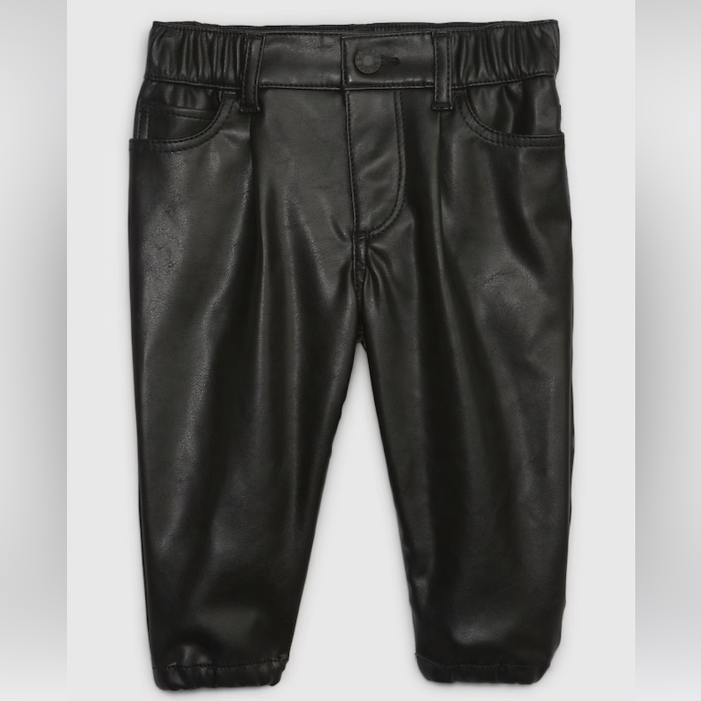 GAP - NEW Baby Vegan Leather Bubble Pants. Very soft.